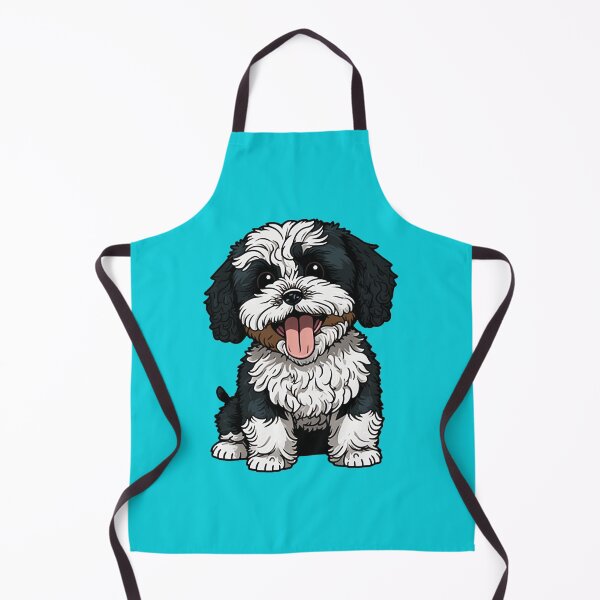 Item preview, Black White Parti Cavoodle designed and sold by ElectricRevival.