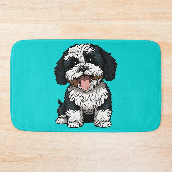 Item preview, Black White Parti Cavoodle designed and sold by ElectricRevival.