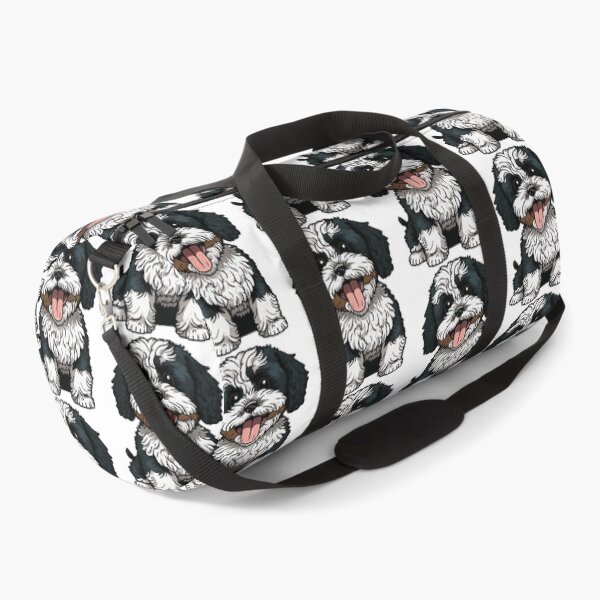Item preview, Black White Parti Cavoodle designed and sold by ElectricRevival.