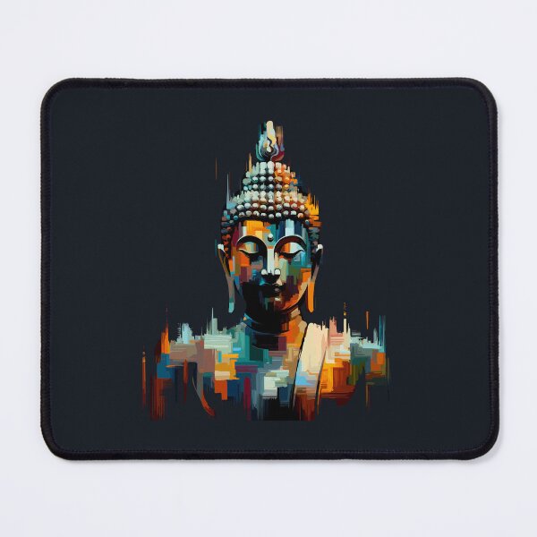 Item preview, Abstract Buddha in Digital Strokes designed and sold by kiokuso.