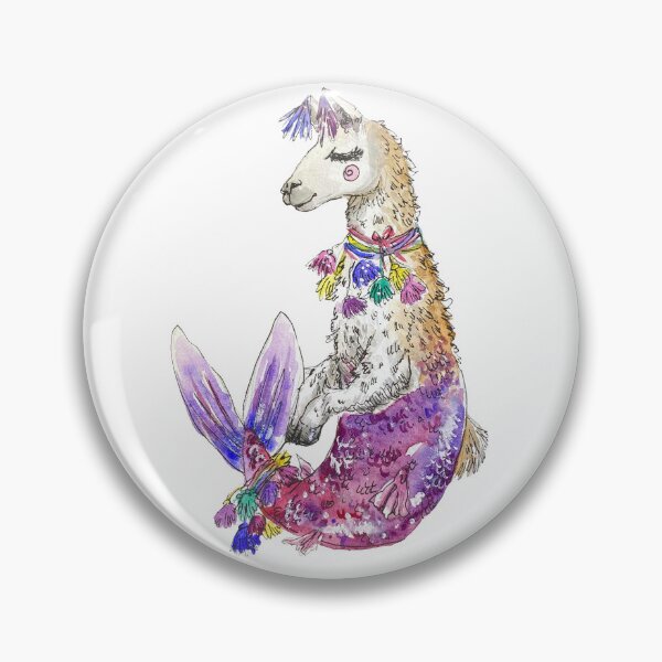 Item preview, Llama Mermaid designed and sold by Aquabunart.
