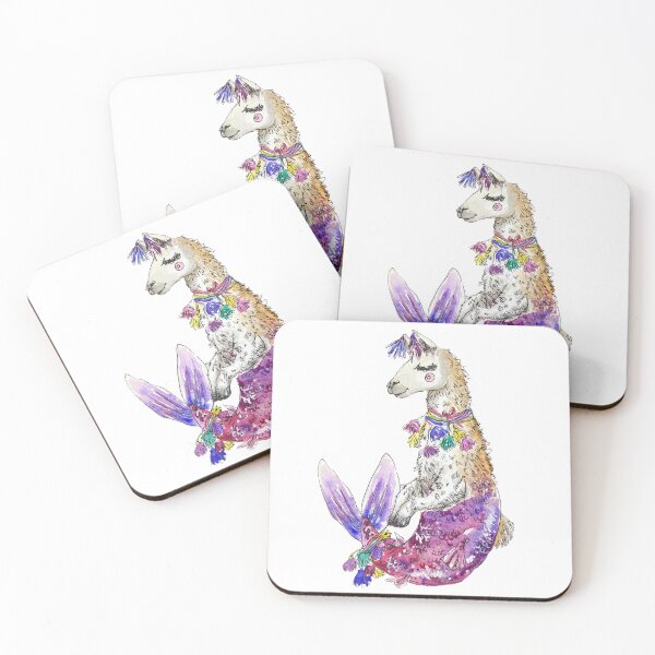 Item preview, Llama Mermaid designed and sold by Aquabunart.