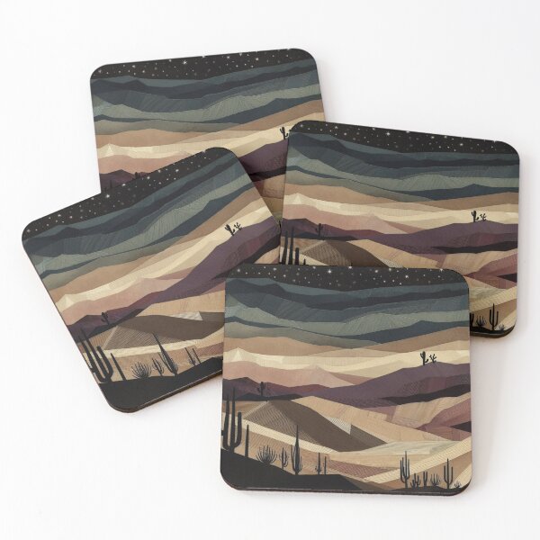 Item preview, Desert at Night - Geometric Design designed and sold by HausKatz.