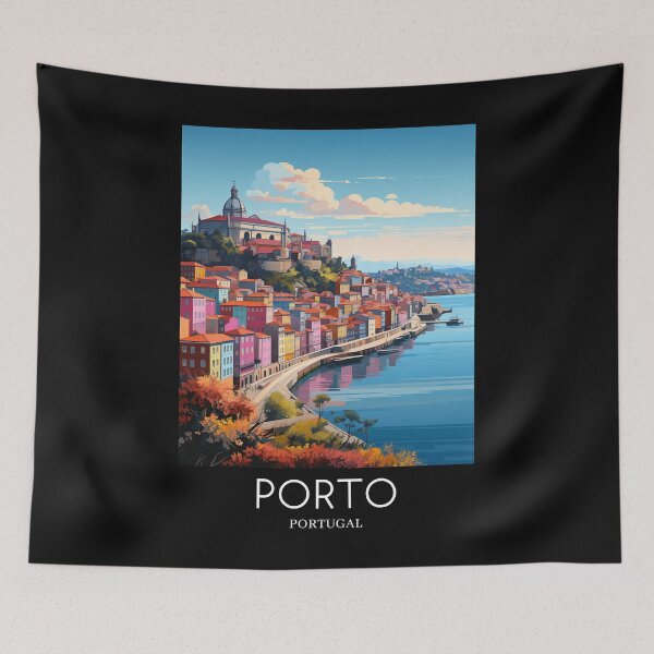 Item preview, A Pop Art Travel Print of Porto - Portugal  designed and sold by StudioRedKoala.