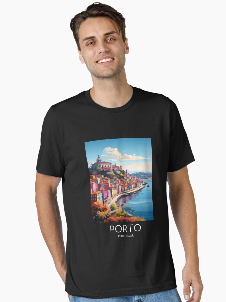 A Pop Art Travel Print of Porto Portugal Essential T-Shirt for