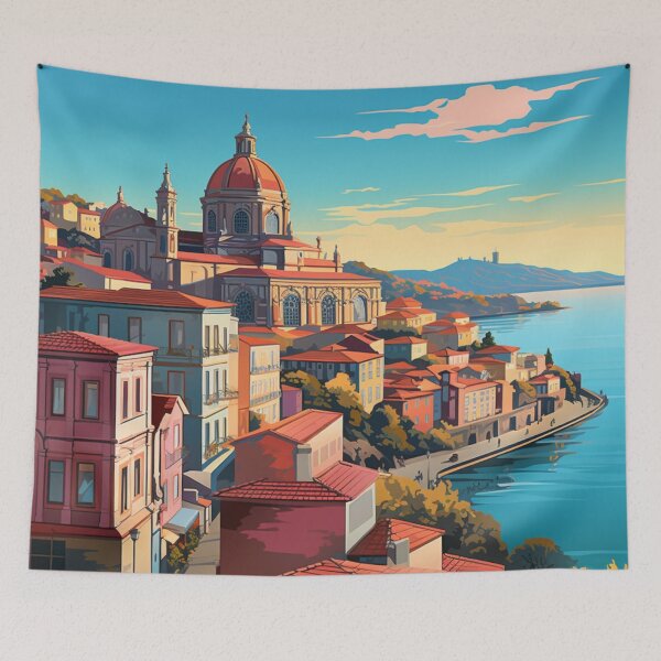 Item preview, A Pop Art Travel Print of Porto - Portugal  designed and sold by StudioRedKoala.