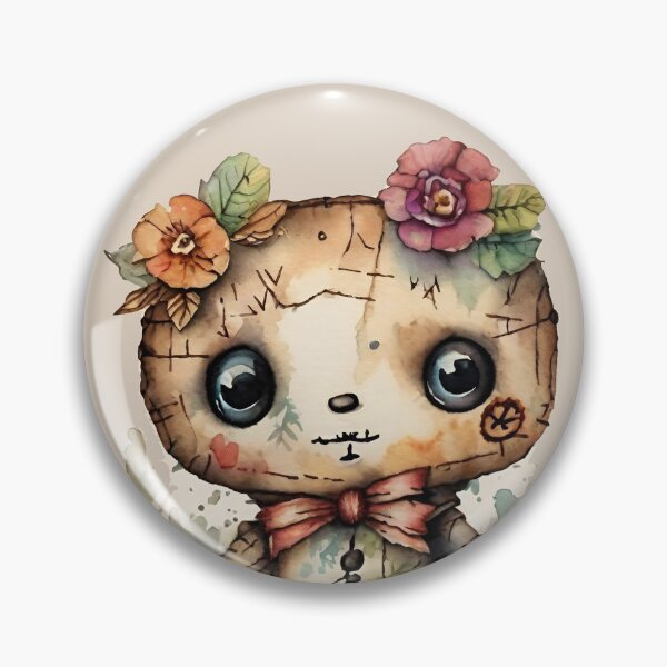 Item preview, Cute Floral Voodoo Doll  designed and sold by FantasyMama.