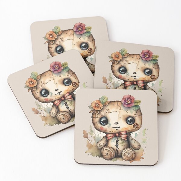 Item preview, Cute Floral Voodoo Doll  designed and sold by FantasyMama.