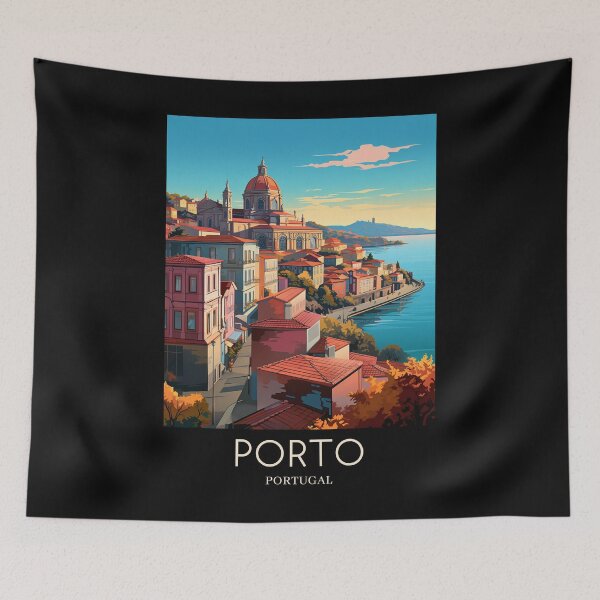 Item preview, A Pop Art Travel Print of Porto - Portugal  designed and sold by StudioRedKoala.
