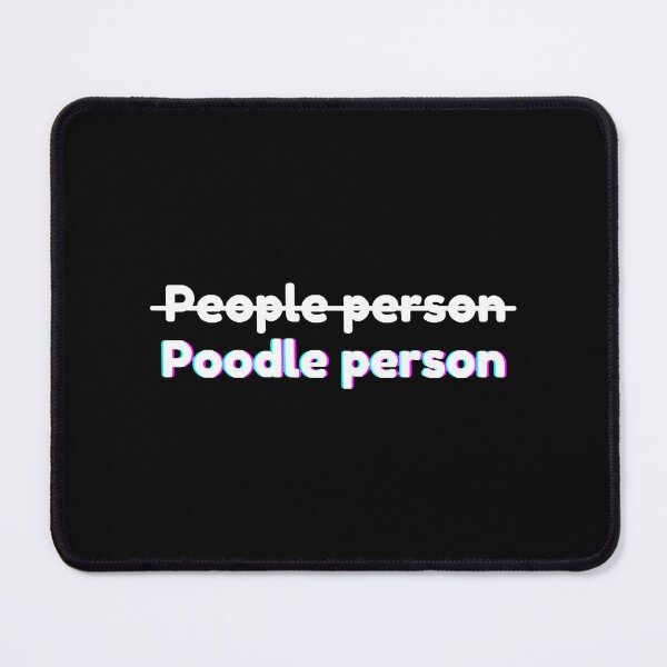 Item preview, Not a People Person - poodle puns designed and sold by ElectricRevival.