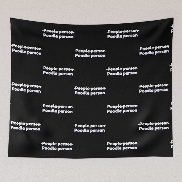 Item preview, Not a People Person - poodle puns designed and sold by ElectricRevival.