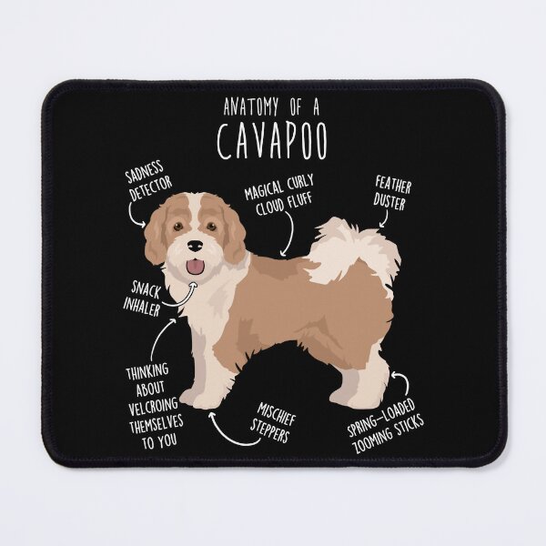 Item preview, Parti Cavapoo Dog Anatomy designed and sold by ElectricRevival.