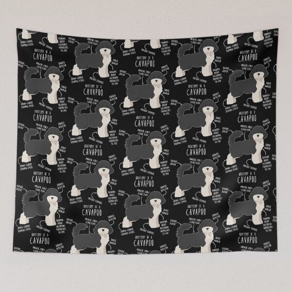 Item preview, Parti Cavapoo Dog Anatomy designed and sold by ElectricRevival.