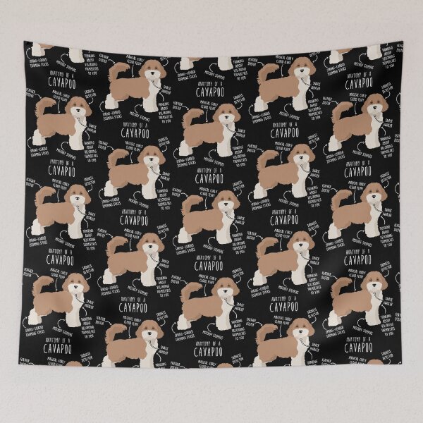 Item preview, Parti Cavapoo Dog Anatomy designed and sold by ElectricRevival.