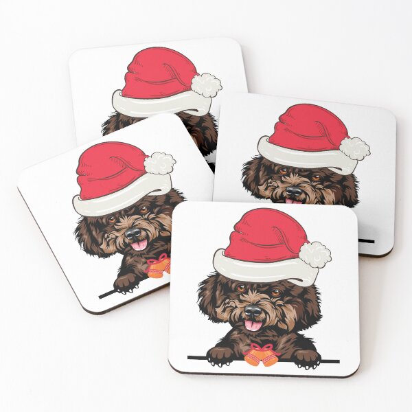 Item preview, poodle dog christmas designed and sold by ElectricRevival.