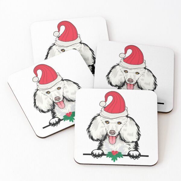 Item preview, poodle dog christmas designed and sold by ElectricRevival.