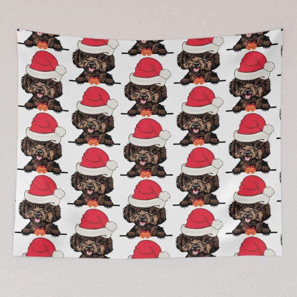 Item preview, poodle dog christmas designed and sold by ElectricRevival.
