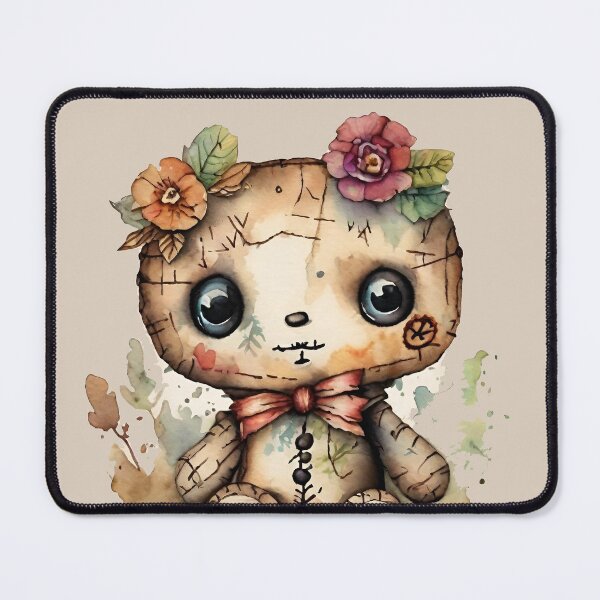 Item preview, Cute Floral Voodoo Doll  designed and sold by FantasyMama.