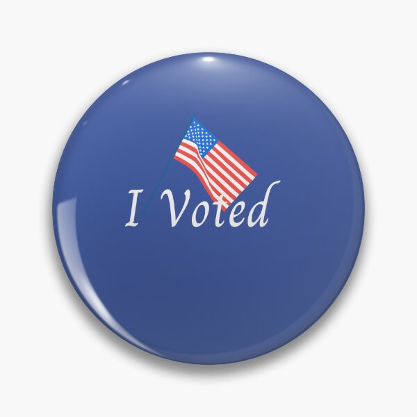 Item preview, I Voted with Flag Elections 2024 USA  designed and sold by VioletsnPansies.