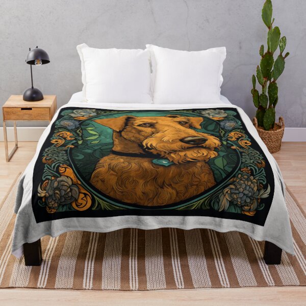 Item preview, Adorable Airedale terrier designed and sold by MendaciousMina.