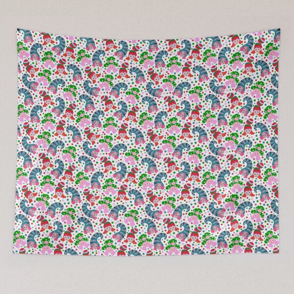 Item preview, Giggling girls, snowflakes dance, cuteness in winter red and green palate designed and sold by Kaushlydraw.