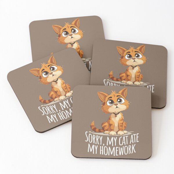 Item preview, Innocent Excuse - Cat Ate My Homework Graphic designed and sold by Sir Meow Meow.