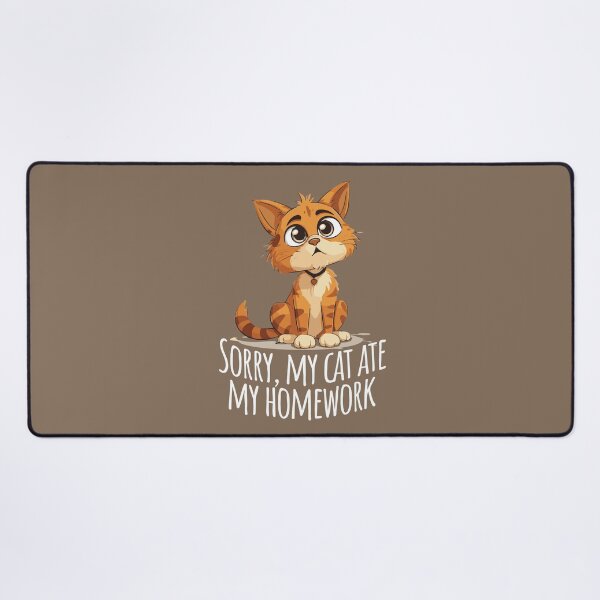 Item preview, Innocent Excuse - Cat Ate My Homework Graphic designed and sold by Sir Meow Meow.