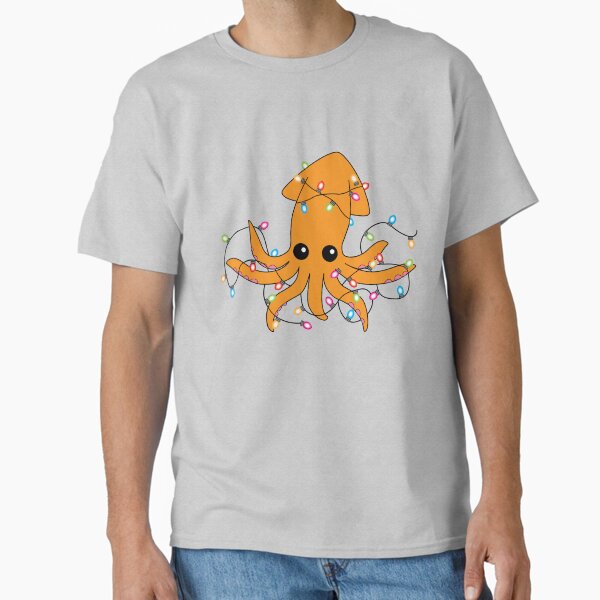Item preview, Christmas Squid with fairy lights (no sparkle) designed and sold by ahebailey.