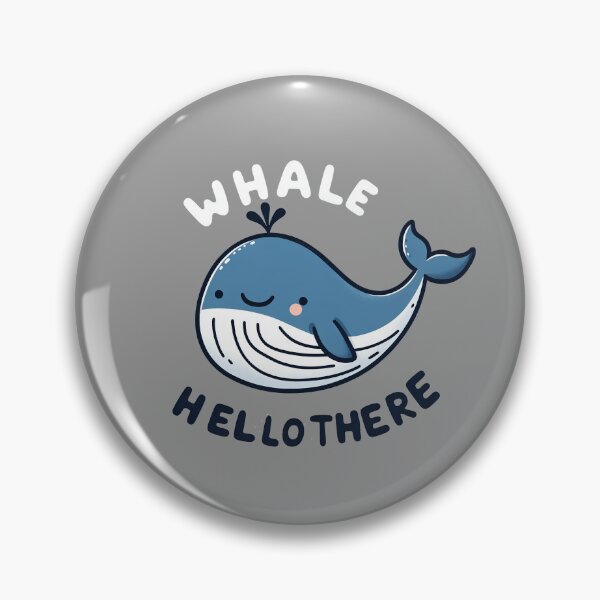 Item preview, Whale Hello There - Charming Oceanic Greeting designed and sold by YoBoiRedgie.
