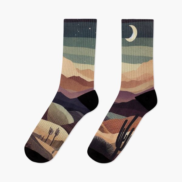 Item preview, Rolling Desert at Night - Geometric Dunes designed and sold by HausKatz.