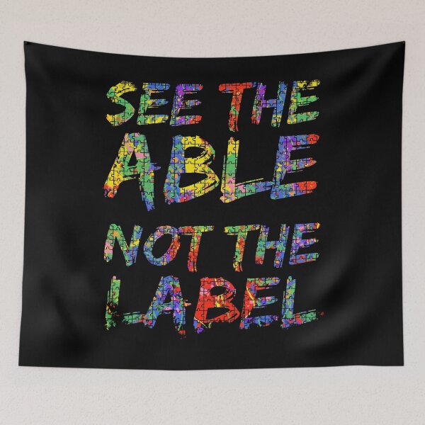 Item preview, See the Able not the Label Autism Awareness Paint Puzzle designed and sold by TNDesignStudio.