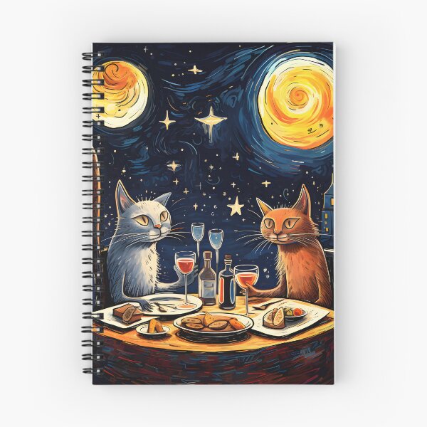 Item preview, Beautiful Night With Moonlight Wines And Food Cutie Silly Minimalist Cats designed and sold by omerfdln34.