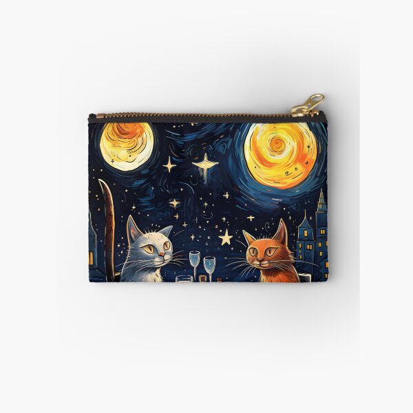 Item preview, Beautiful Night With Moonlight Wines And Food Cutie Silly Minimalist Cats designed and sold by omerfdln34.
