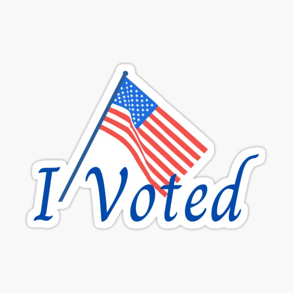 I Voted USA Elections 2024 Presidential Sticker