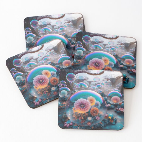 Item preview, Beautiful flowers inside of  bubbles. designed and sold by LindaV44.