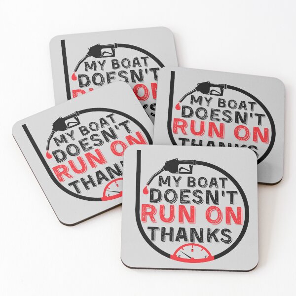 Item preview, My Boat Doesnt Run On Thanks, Funny Captain Gift Idea Sticker designed and sold by Anu  Ram.