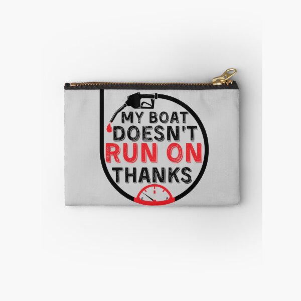Item preview, My Boat Doesnt Run On Thanks, Funny Captain Gift Idea Sticker designed and sold by Anu  Ram.