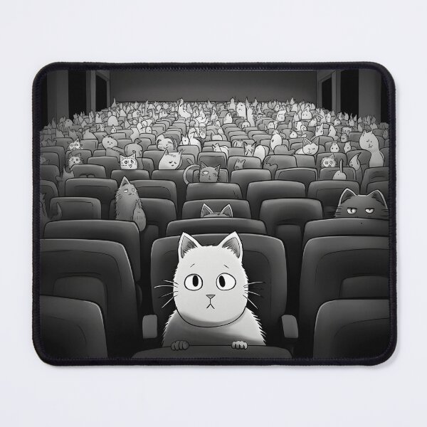 Item preview, Adorable Minimalist Draw Silly Cat in Horror Movie designed and sold by omerfdln34.