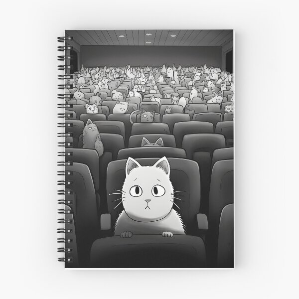 Item preview, Adorable Minimalist Draw Silly Cat in Horror Movie designed and sold by omerfdln34.