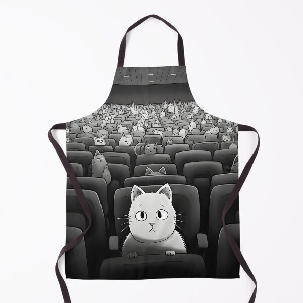 Item preview, Adorable Minimalist Draw Silly Cat in Horror Movie designed and sold by omerfdln34.
