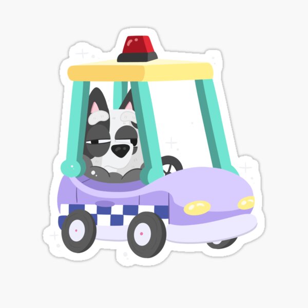 Muffin On Board From Bluey Car Stickers