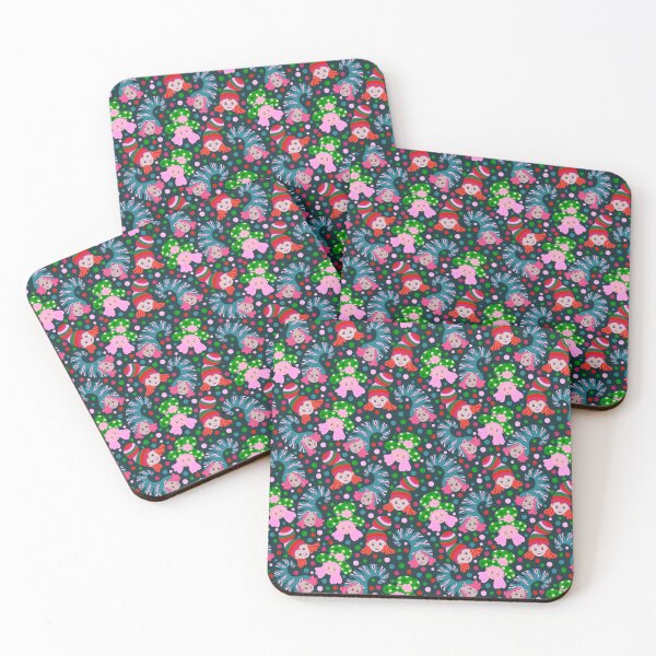 Item preview, Giggling girls, snowflakes dance, cuteness in winter green palate designed and sold by Kaushlydraw.