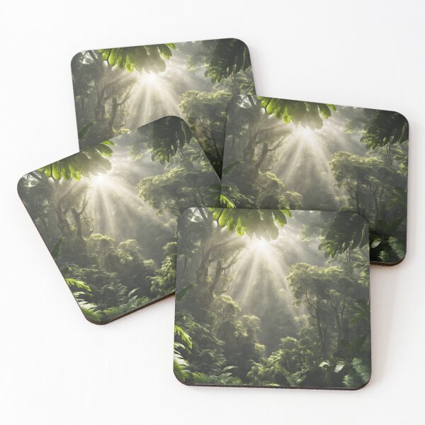Item preview, Lush Tropical Rainforest with Sun designed and sold by AnimaliaStar.