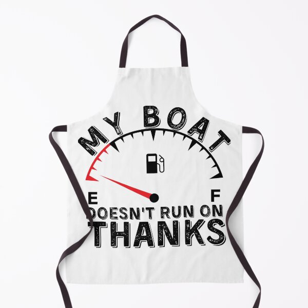 Item preview, My Boat Doesnt Run On Thanks, Funny Captain Gift Idea Sticker designed and sold by Anu Ram.