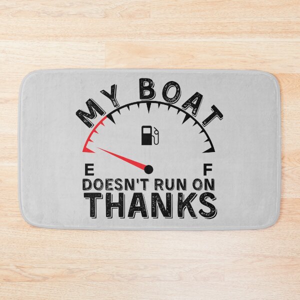 Item preview, My Boat Doesnt Run On Thanks, Funny Captain Gift Idea Sticker designed and sold by Anu  Ram.