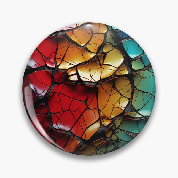 Item preview, colorful textured cracked abstract print designed and sold by dcrc.