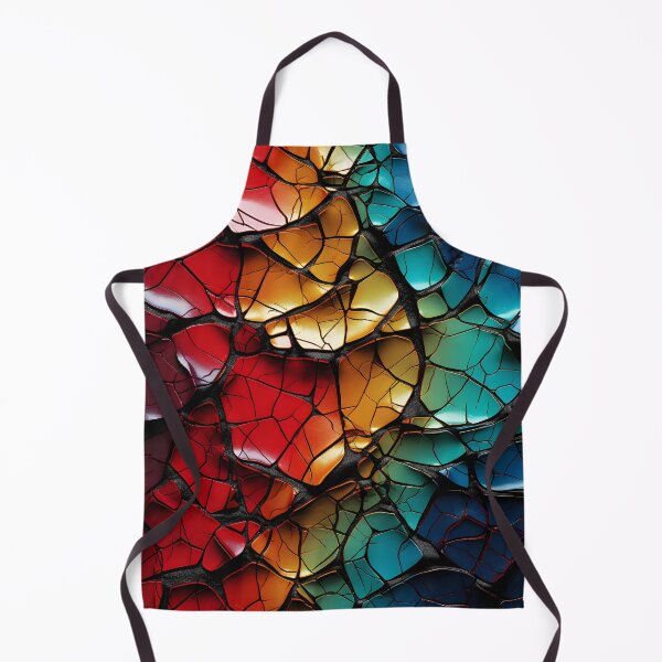 Item preview, colorful textured cracked abstract print designed and sold by dcrc.
