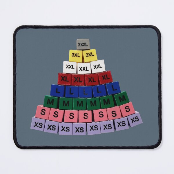 Item preview, Size cubes pyramid form XS, S, M, L, XL, XXL, 3XL  designed and sold by MariDaniArt.