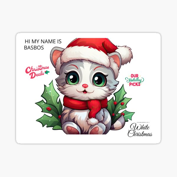 basbos cat Sticker