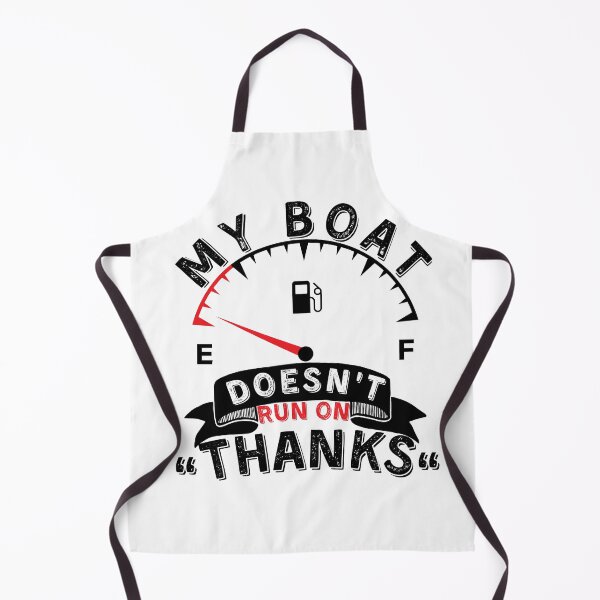 Item preview, My Boat Doesnt Run On Thanks, Funny Captain Gift Idea Sticker designed and sold by Anu Ram.